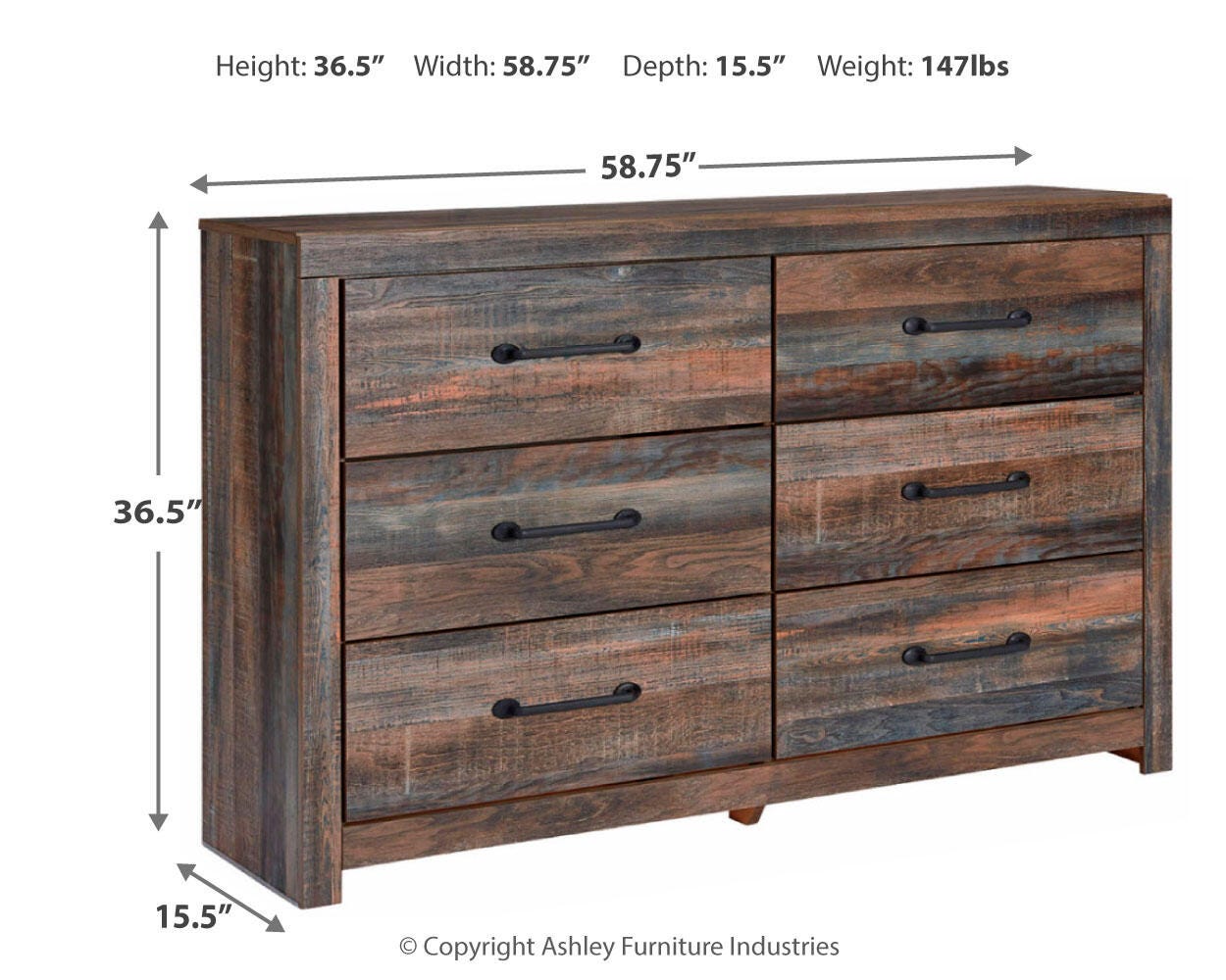 Drystan King Bookcase Storage Bed, Dresser and Chest