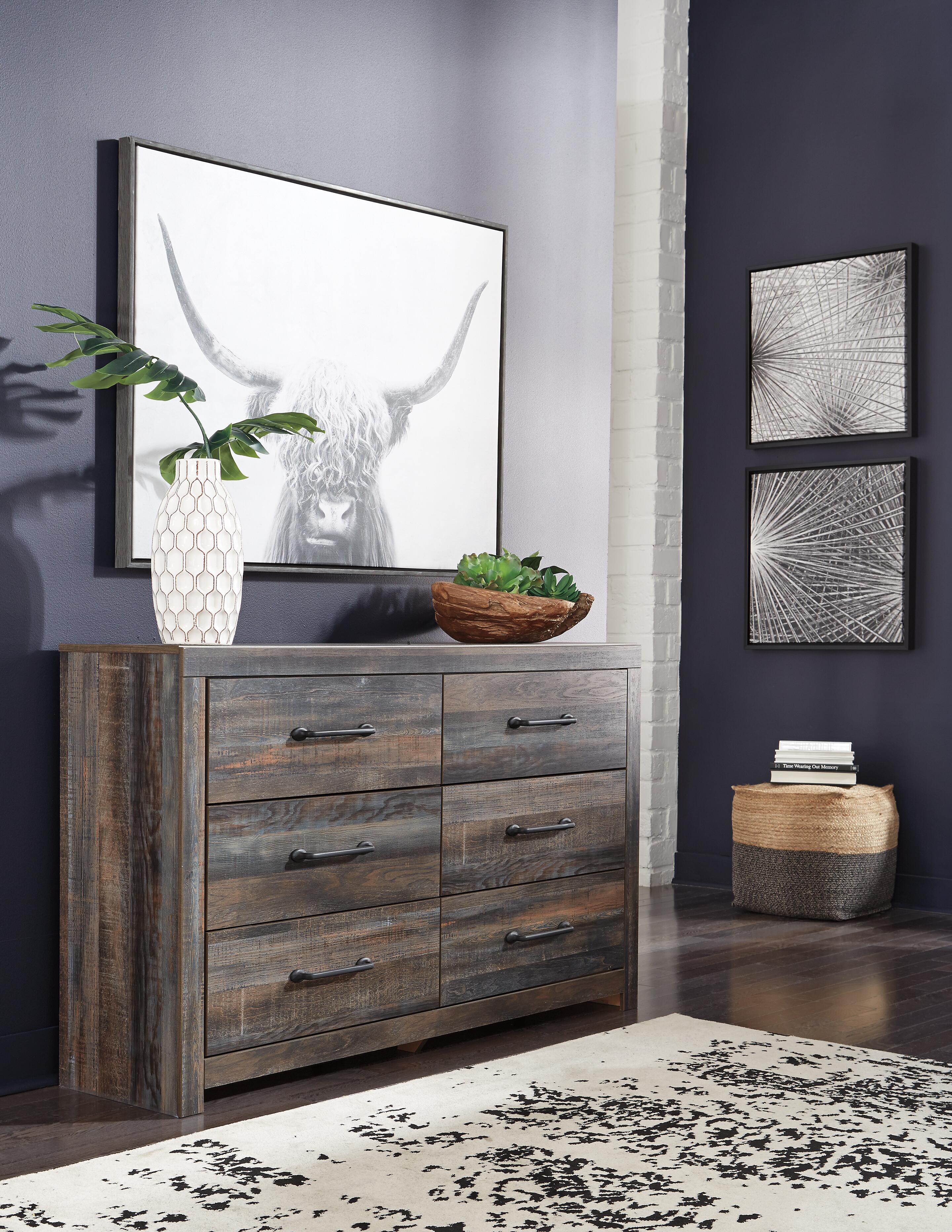 Drystan King Bookcase Storage Bed, Dresser and Chest