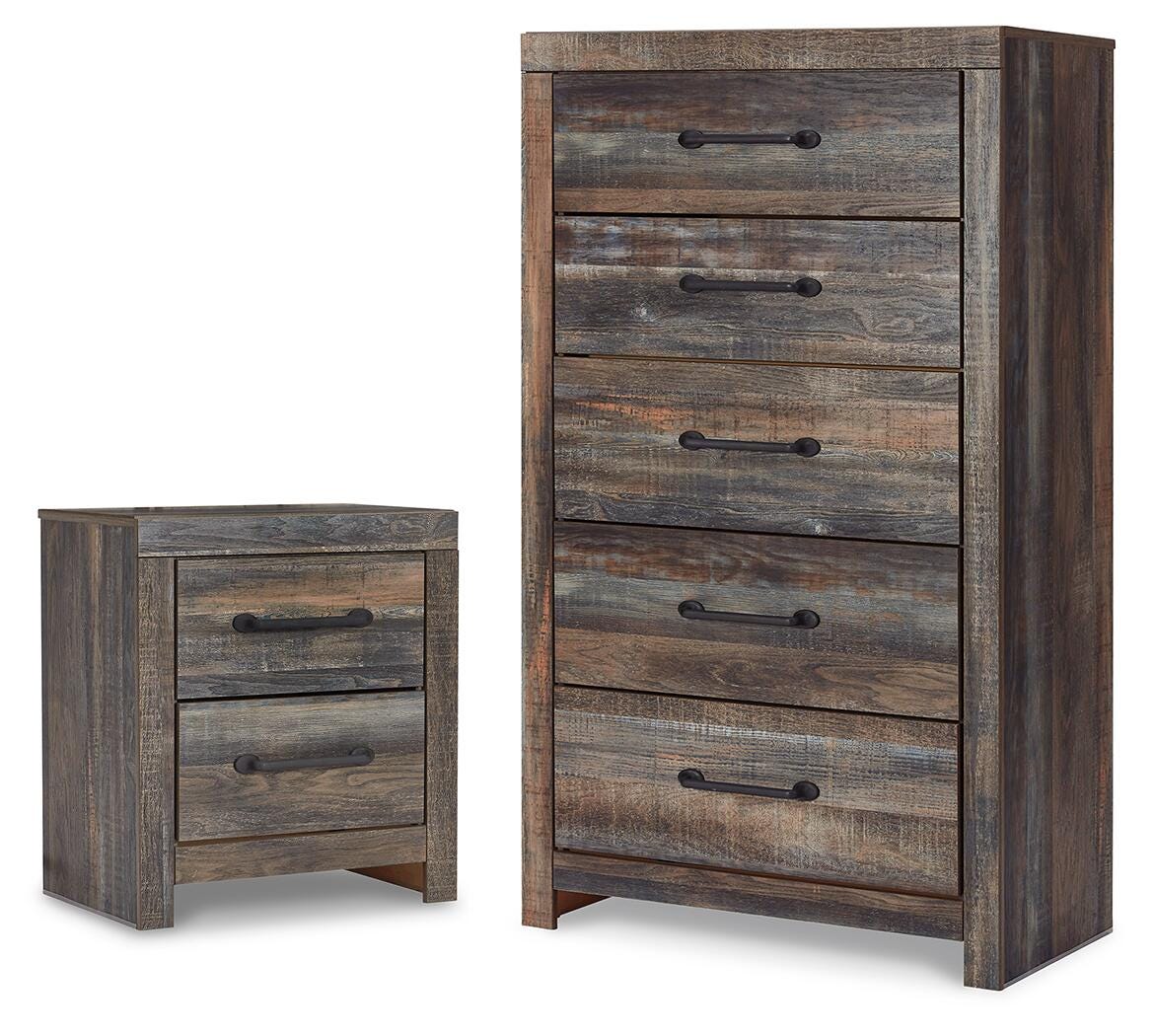 Drystan Chest and Nightstand — 2-Piece Storage Set Signature Design by Ashley® Bedroom
