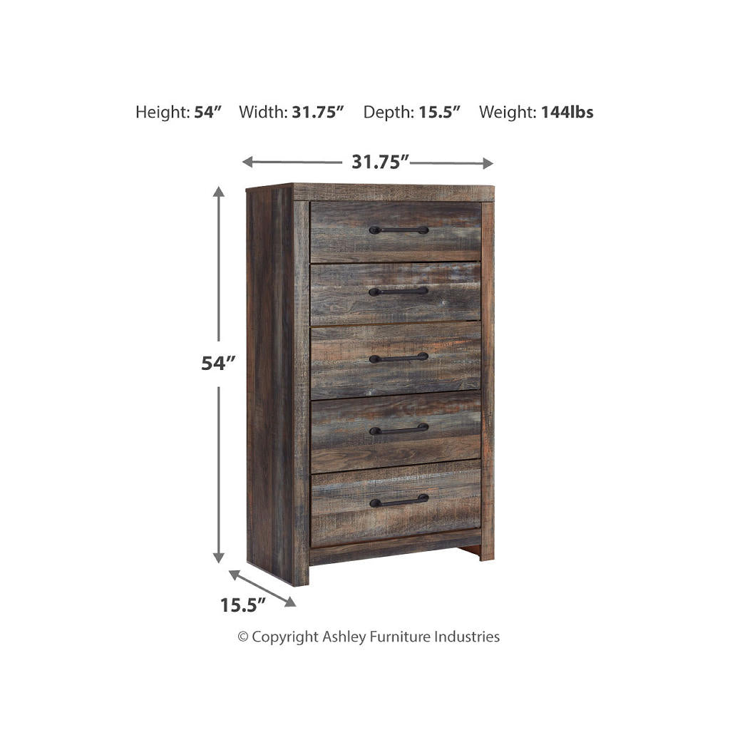 Drystan King Panel Bed, Dresser, Mirror and 2 Nightstands Signature Design by Ashley® Uncategorized