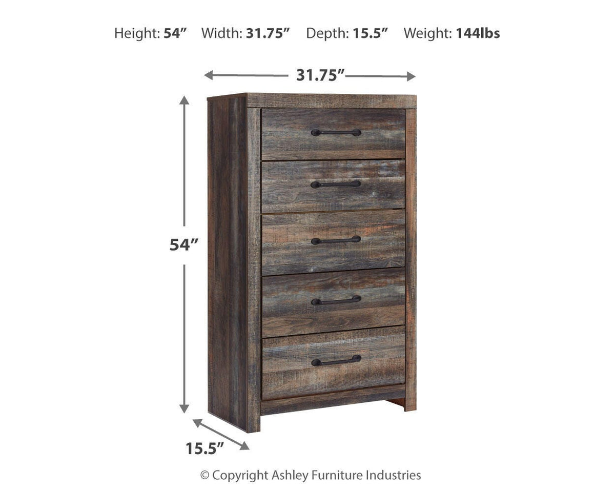 Drystan King Bookcase Bed 7-Piece Set — Mirror, 2 Nightstands Signature Design by Ashley® Bedroom Package