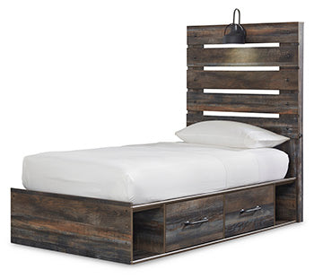 Drystan Twin Panel Bed with 4 Storage Drawers Signature Design by Ashley® Storage