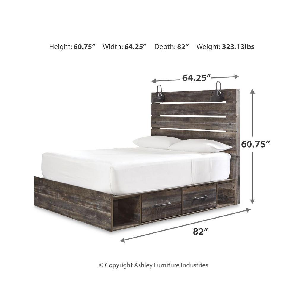 Drystan Queen Bed w/ Storage, Dresser, Mirror (B65) Signature Design by Ashley® Uncategorized