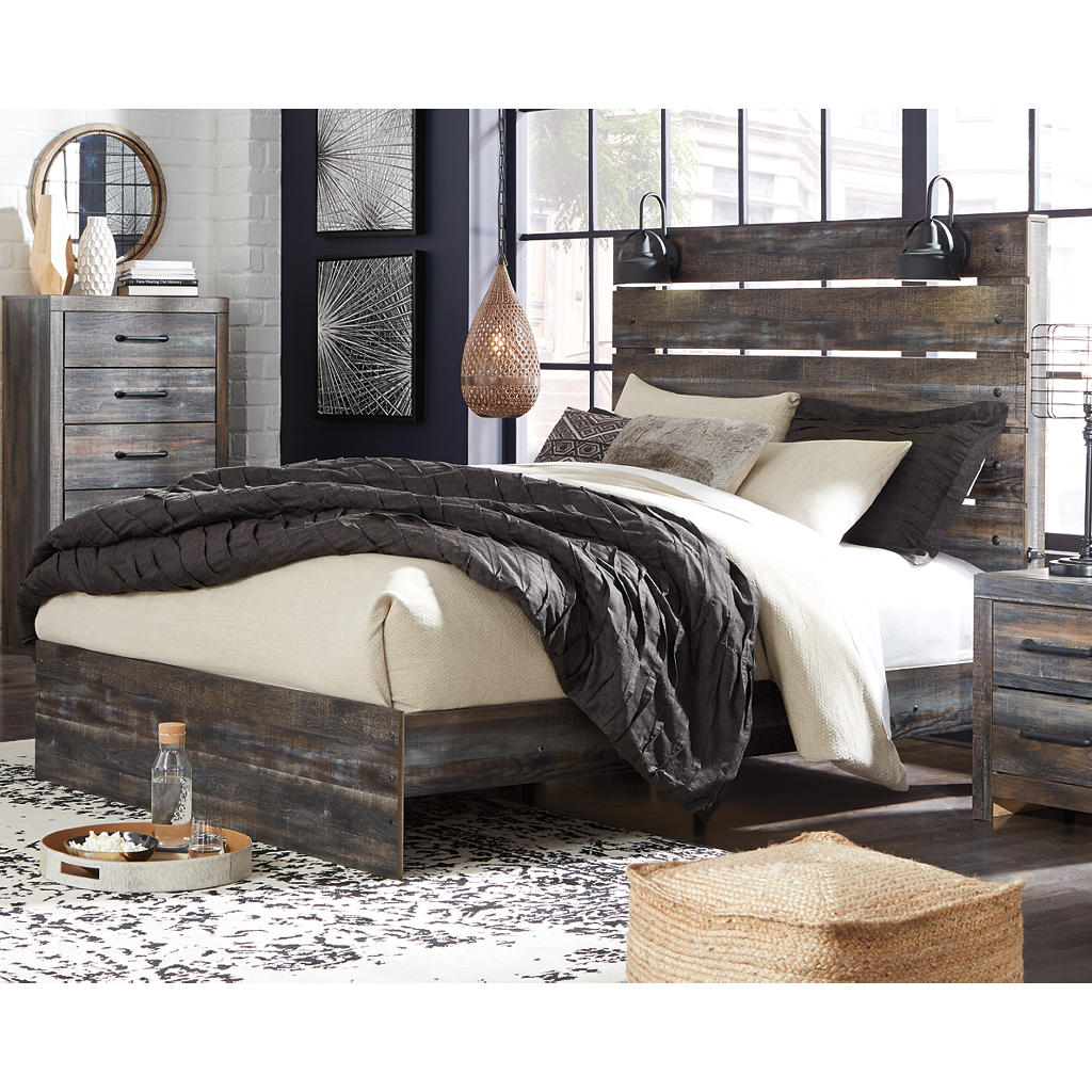 Drystan Queen Panel Bed, Dresser, Mirror, Chest and Nightstand Signature Design by Ashley® Uncategorized