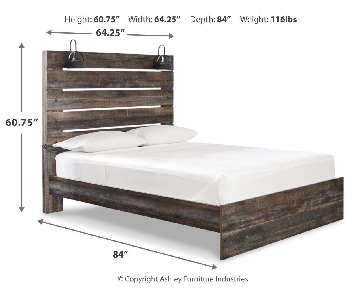 Drystan Queen Panel Bed, 2 Dressers, Mirror and 2 Nightstands Signature Design by Ashley® Bedroom