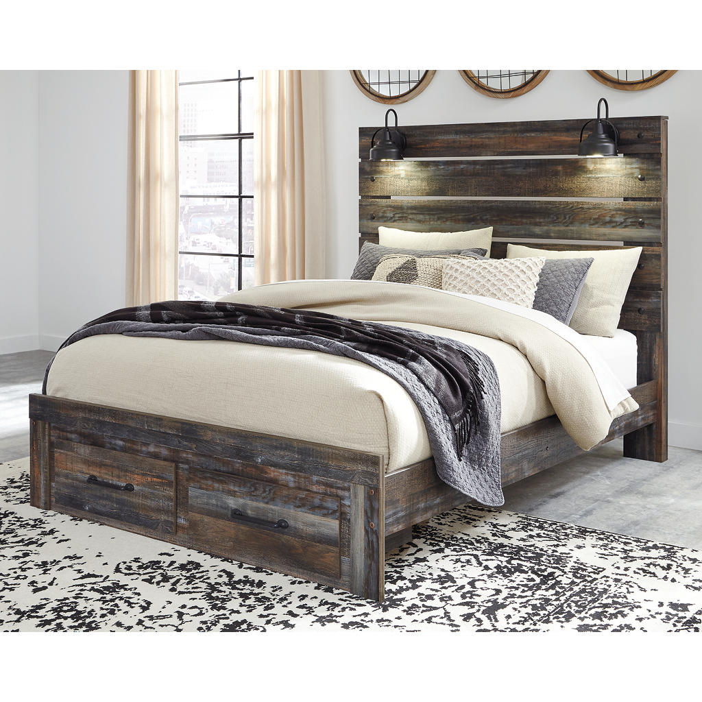 Drystan Queen Panel Bed with 2 Storage Drawers Signature Design by Ashley® Bedroom