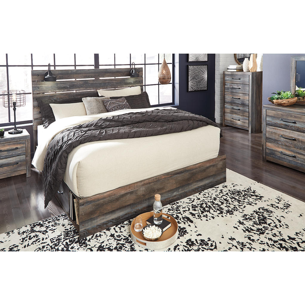 Drystan King Panel Bed with 4 Storage Drawers Signature Design by Ashley® Bedroom