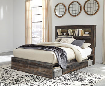 Drystan Queen Bookcase Bed with 2 Storage Drawers Signature Design by Ashley® Bedroom