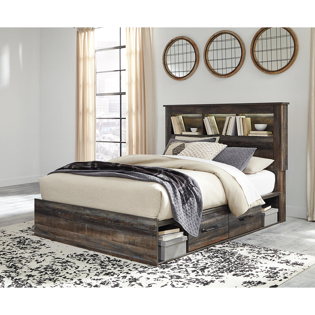 Drystan Queen Bookcase Bed with 4 Storage Drawers Signature Design by Ashley® Bedroom