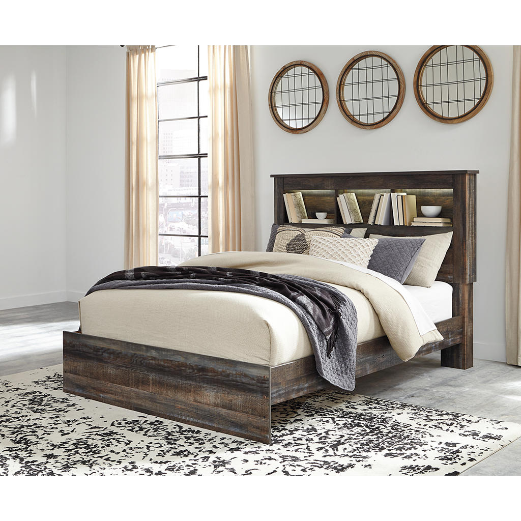 Drystan Queen Bookcase Bed, Dresser, Mirror and Nightstand Signature Design by Ashley® Uncategorized