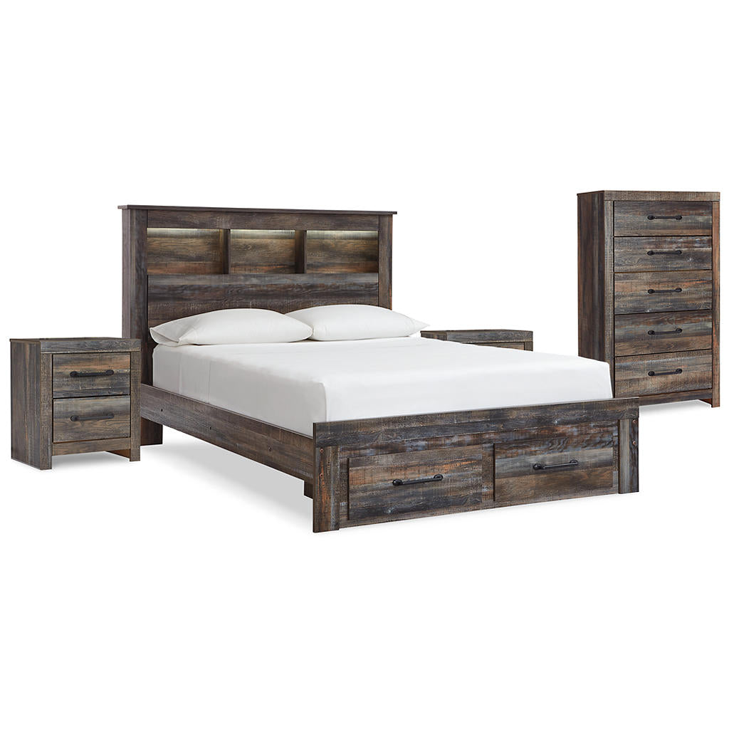 Drystan Queen Bookcase Storage Bed, Chest and 2 Nightstands Signature Design by Ashley® Uncategorized