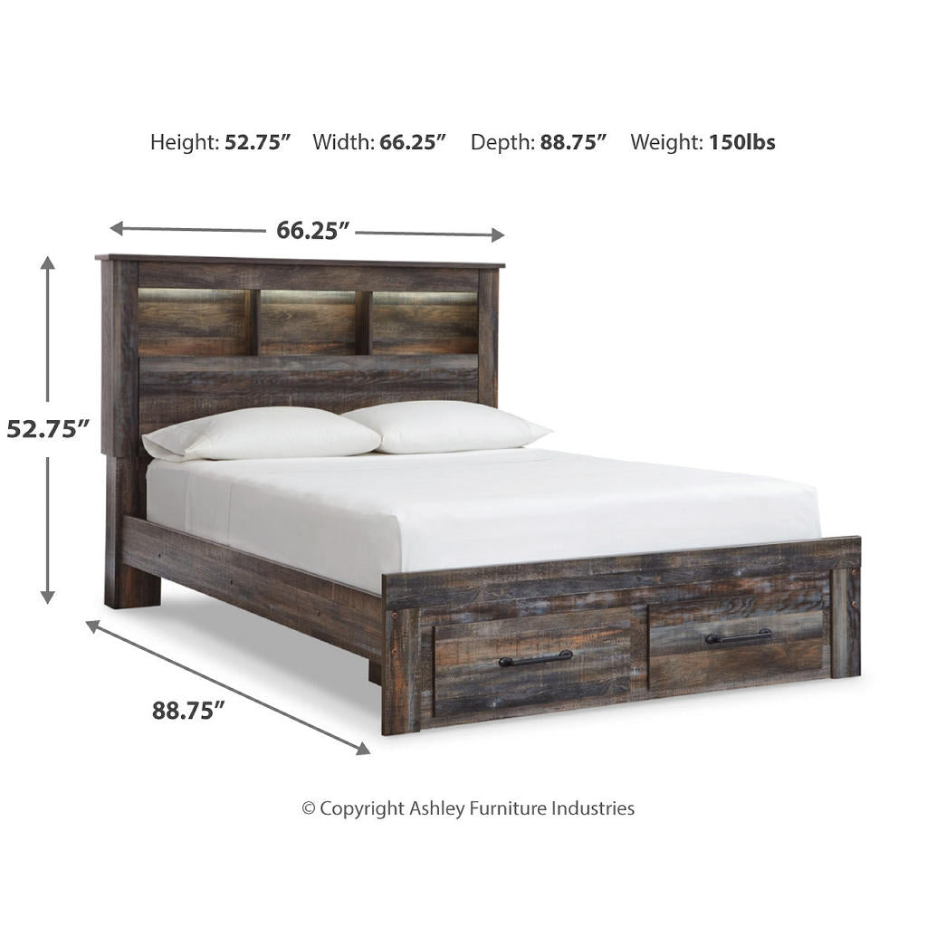 Drystan Queen Bookcase Storage Bed, Dresser, Mirror and Nightstand Signature Design by Ashley® Uncategorized