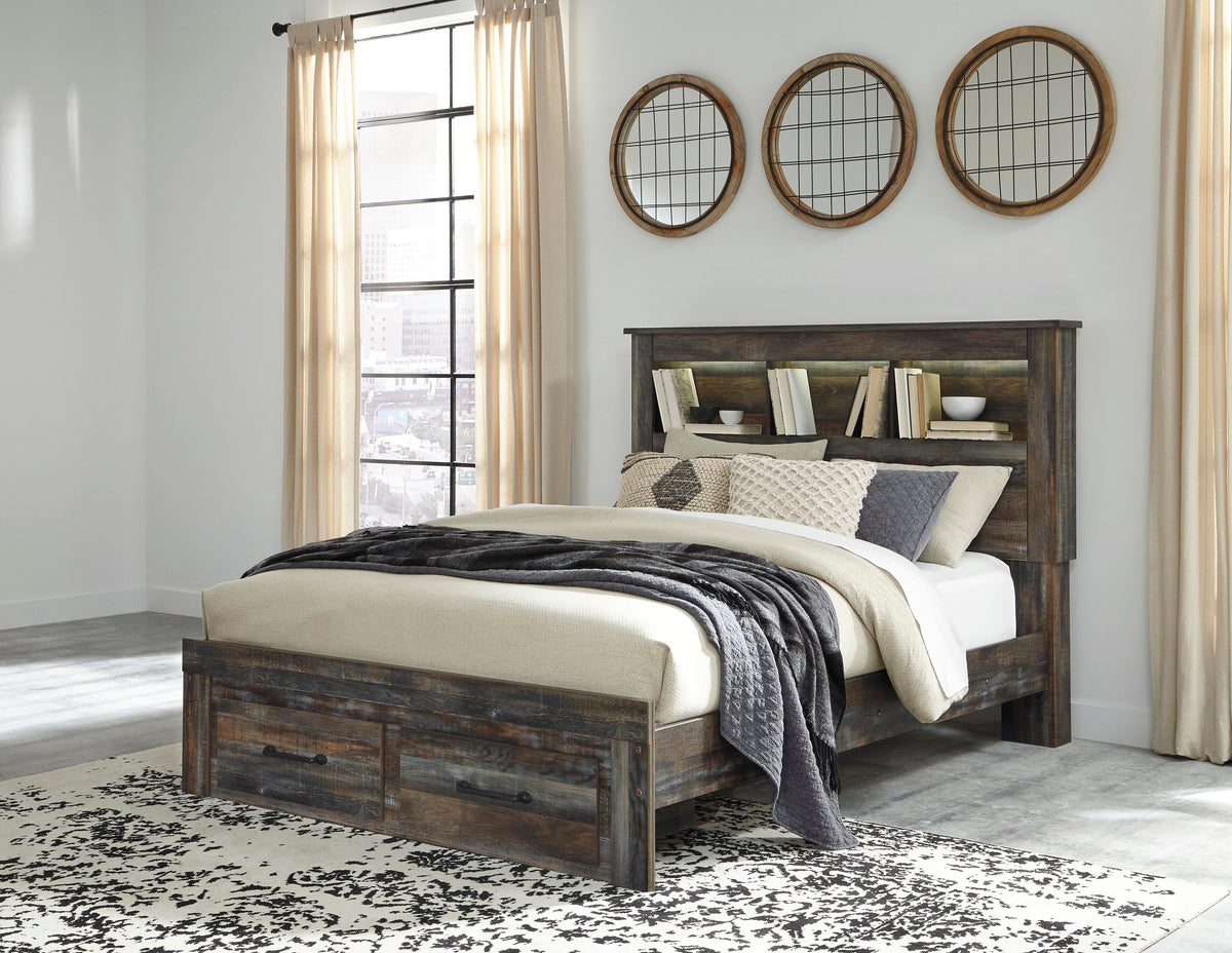 Drystan Queen Bookcase Storage Bed, Dresser and Mirror — 3-Piece Signature Design by Ashley® Bedroom
