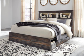 Drystan King Bookcase Bed with 2 Storage Drawers Signature Design by Ashley® Bedroom