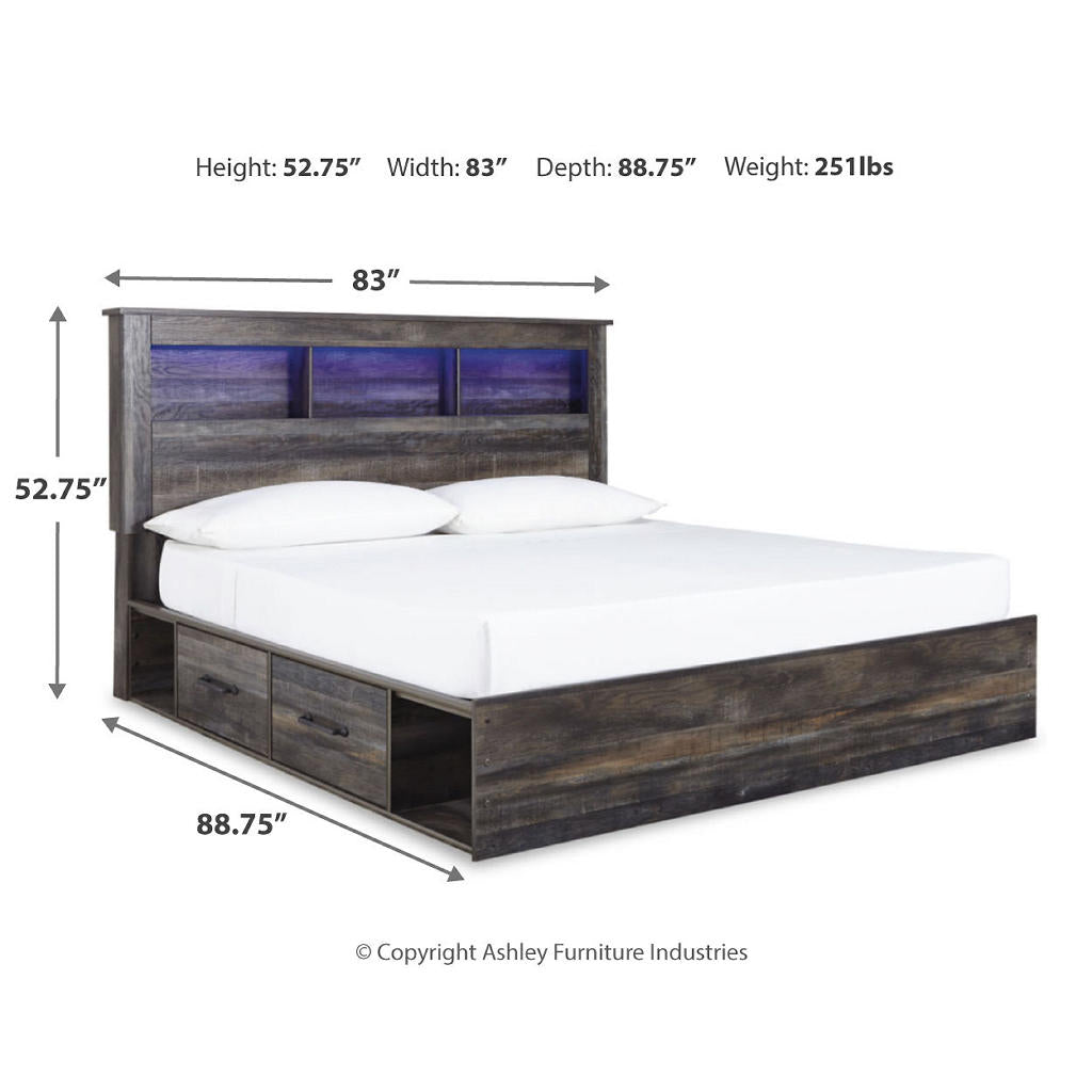 Drystan King Bookcase Storage Bed, Dresser, Mirror, Chest and 2 Nightstands Signature Design by Ashley® Uncategorized
