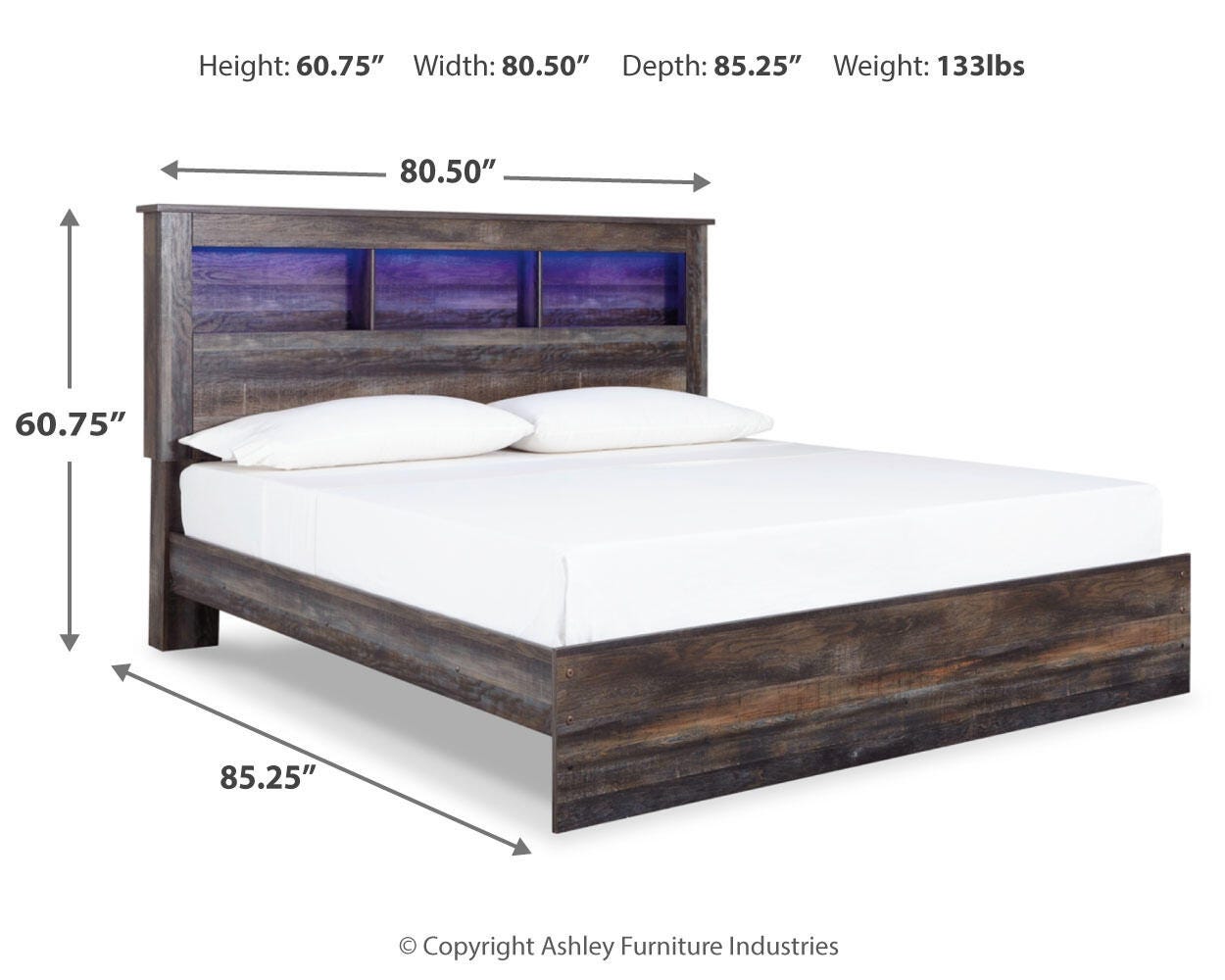 Drystan King Bookcase Panel Bed and Chest — 2-Piece Set Signature Design by Ashley® Bedroom