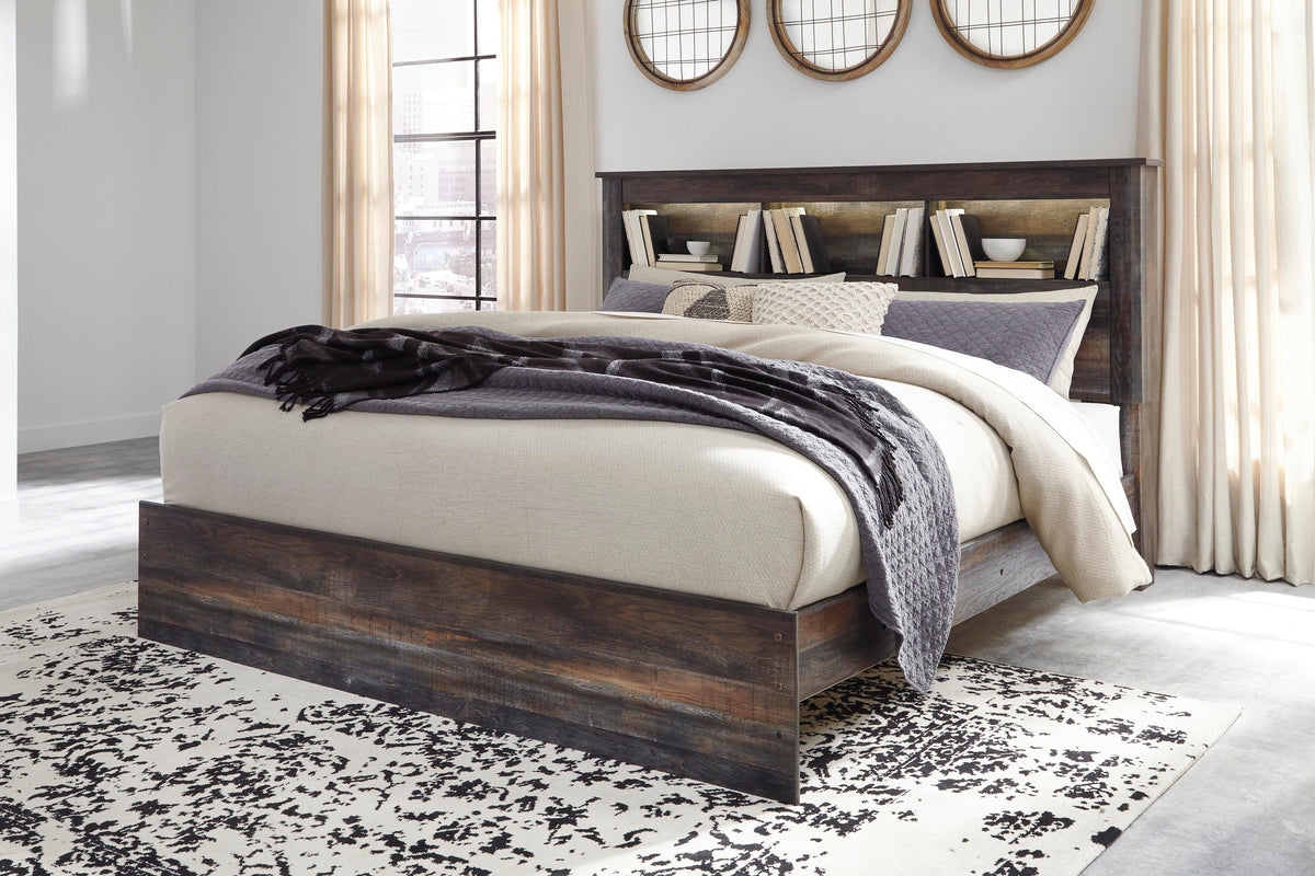 Drystan King Bookcase Bed, Dresser, Mirror and 2 Nightstands Signature Design by Ashley® Bedroom Package