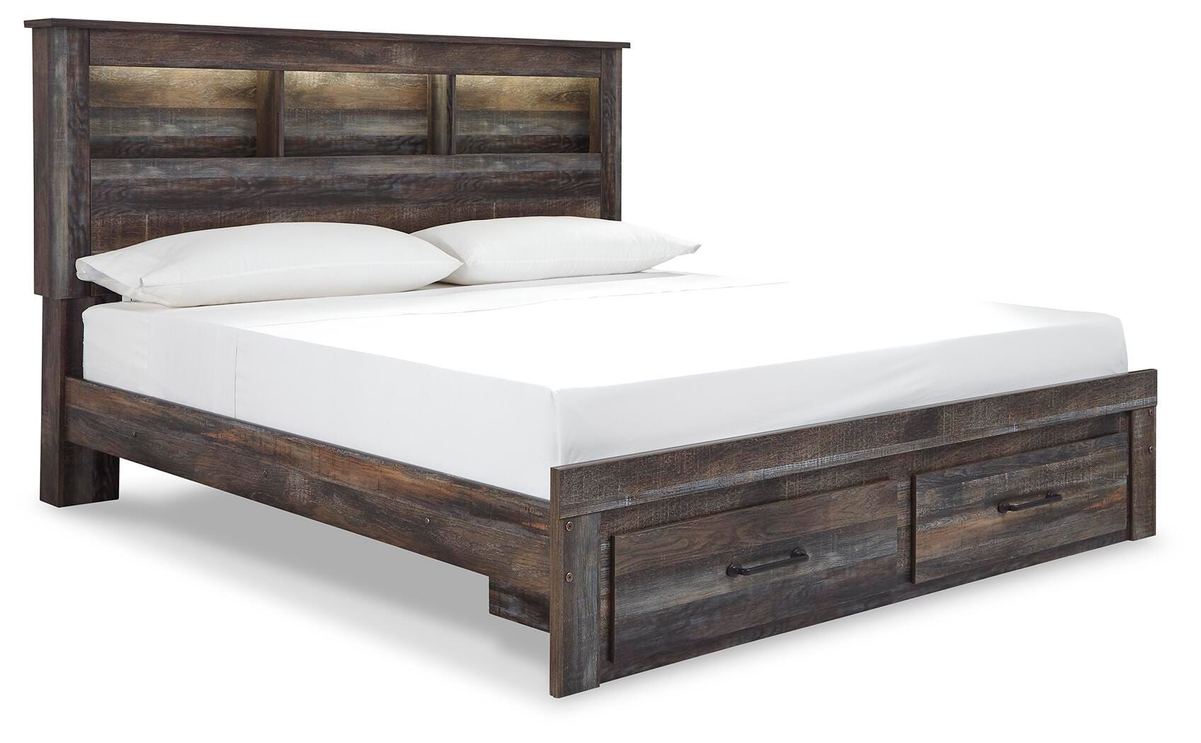 Drystan King Bookcase Storage Bed, Dresser and Chest