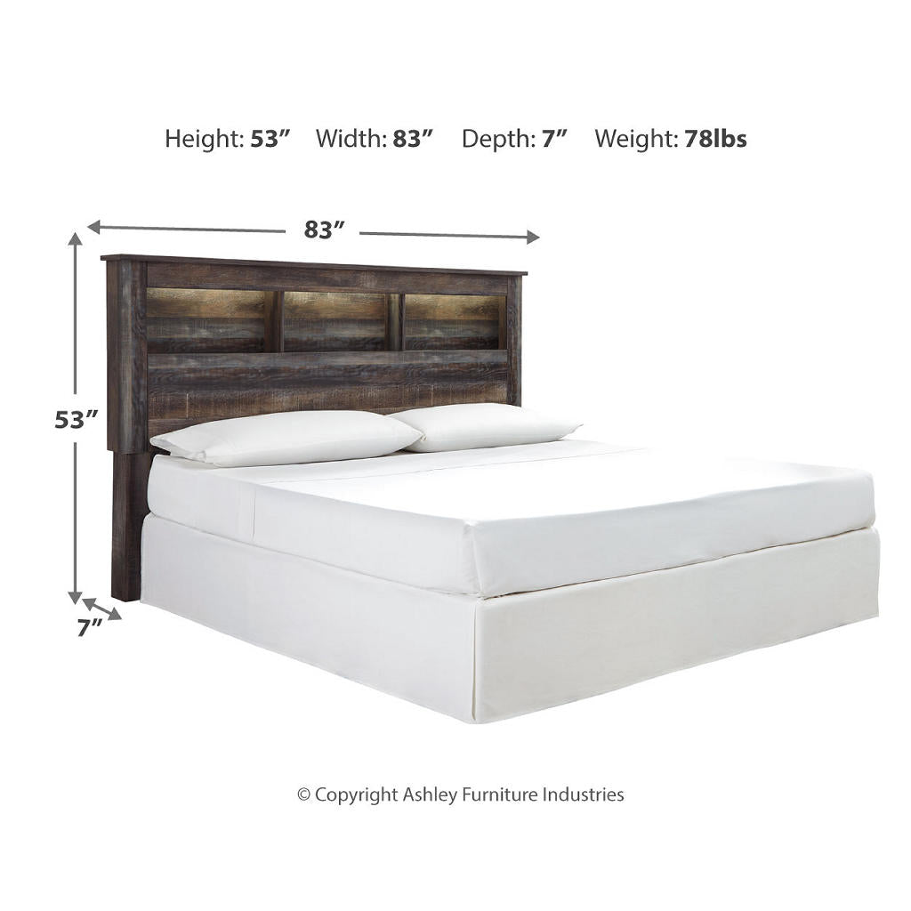 Drystan King/California King Bookcase Headboard Signature Design by Ashley® Bedroom