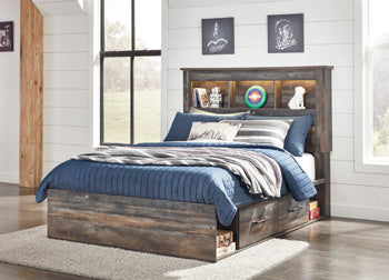 Drystan Full Bookcase Bed with 2 Storage Drawers Signature Design by Ashley® Furniture