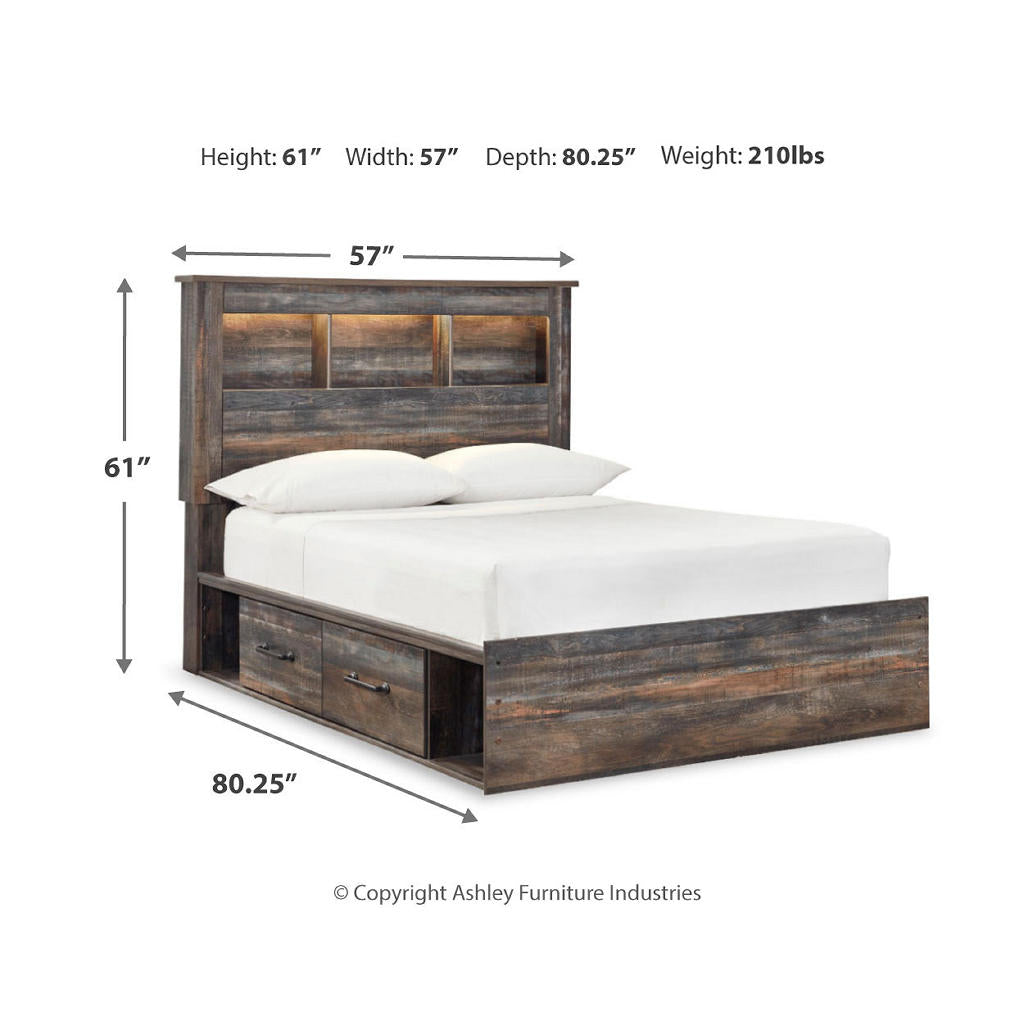 Drystan Full Panel Bookcase Bed, with Storage, Dresser and Mirror Signature Design by Ashley® Uncategorized