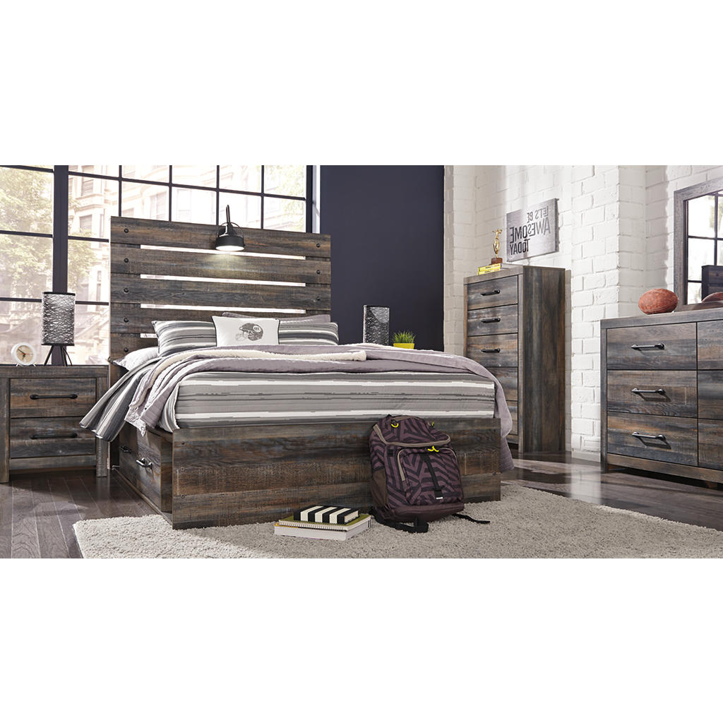Drystan Full Panel Bed with 4 Storage Drawers Signature Design by Ashley® Storage