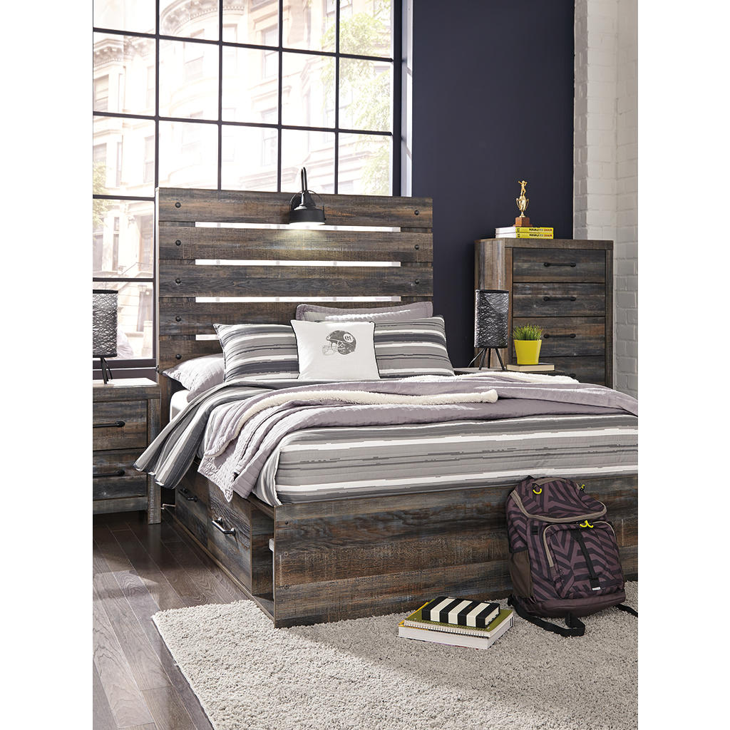 Drystan Full Panel Bed with 2 Storage Drawers Signature Design by Ashley® Storage