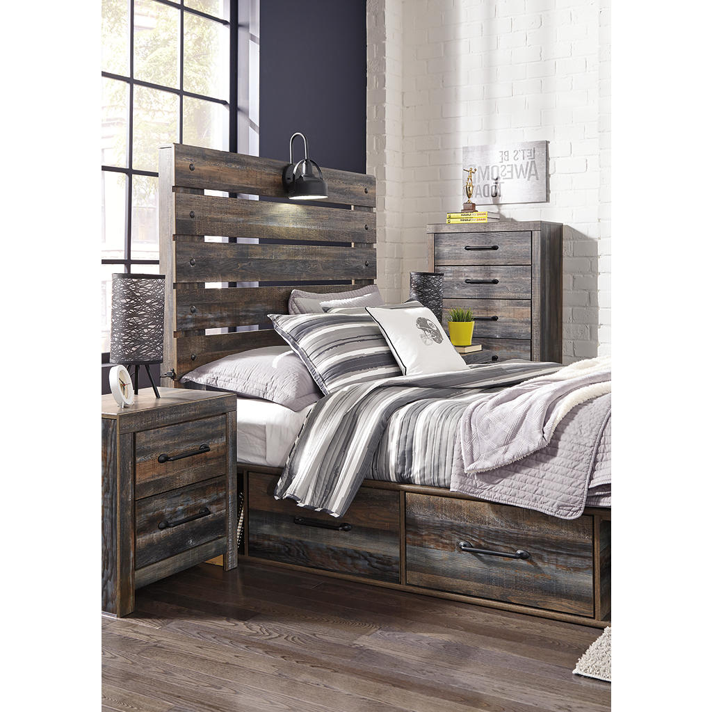 Drystan Full Panel Bed with 4 Storage Drawers Signature Design by Ashley® Storage