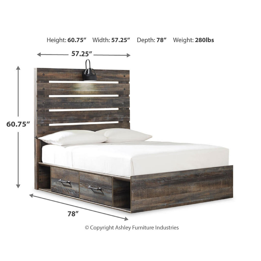 Drystan Full Panel Bed with 4 Storage Drawers Signature Design by Ashley® Storage
