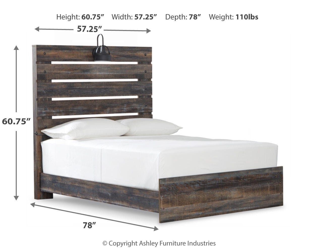 Drystan Full Panel Bed, Dresser and Mirror — 3-Piece Set Signature Design by Ashley® Bedroom