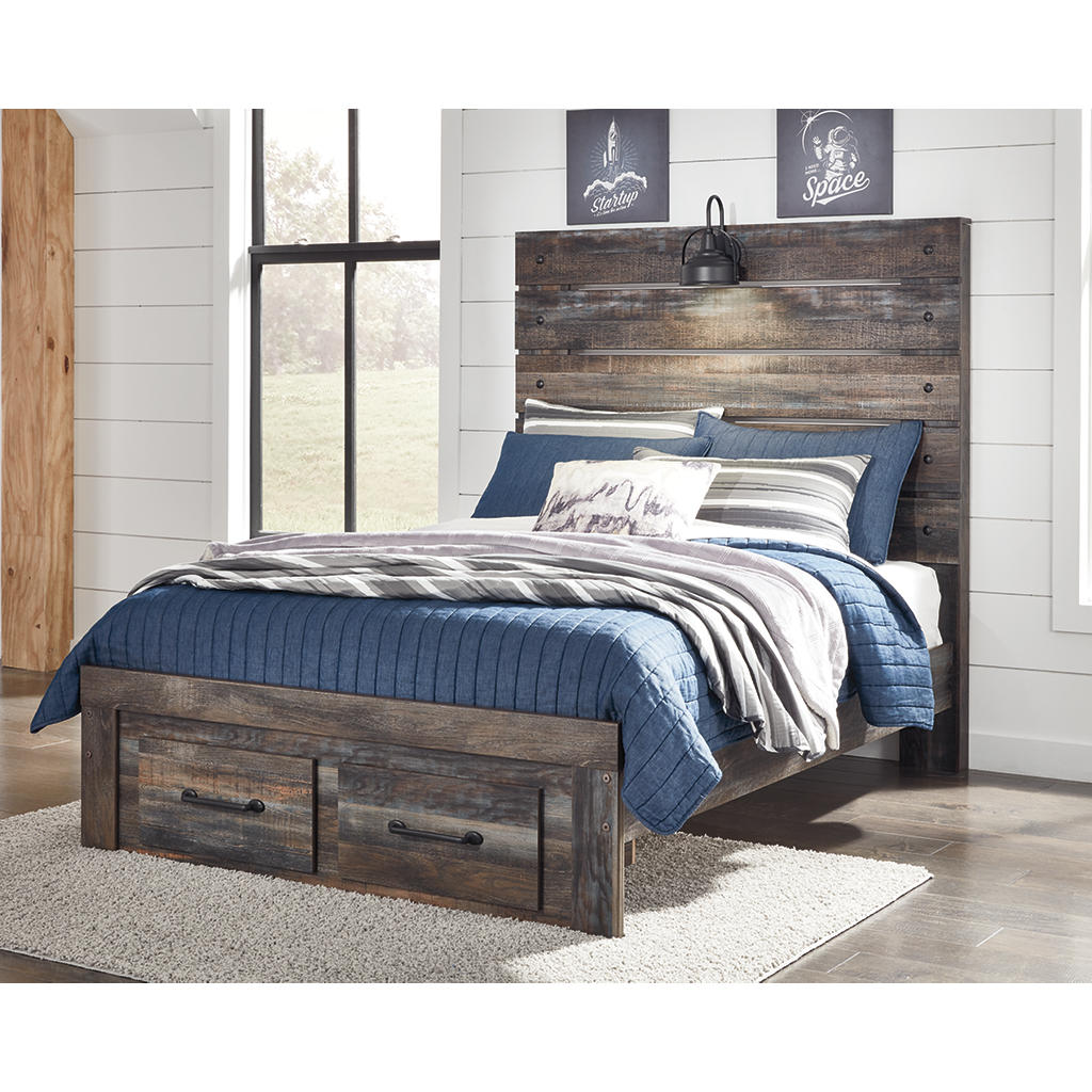 Drystan Full Panel Bed with 2 Storage Drawers Signature Design by Ashley® Storage