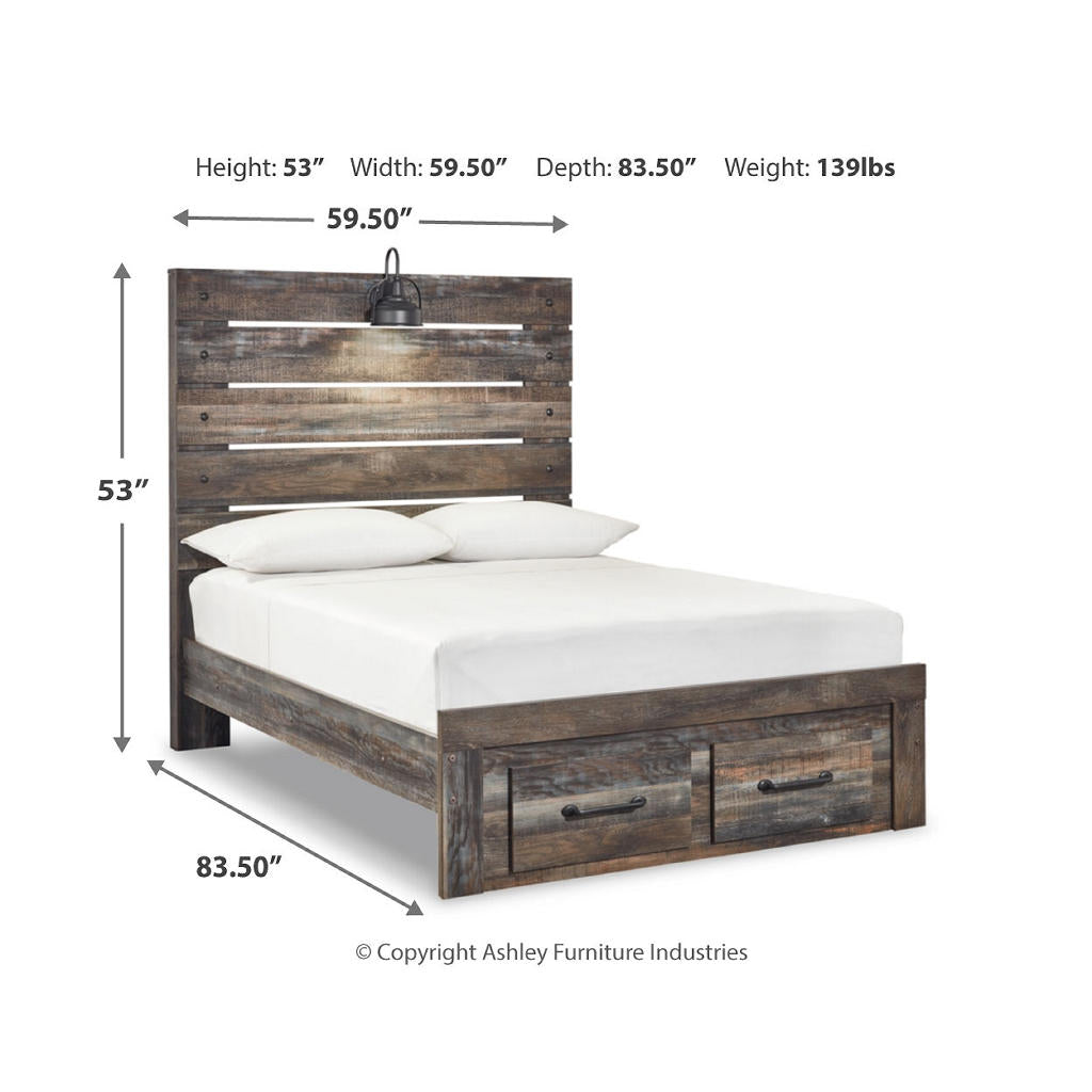 Drystan Full Panel Bed with 2 Storage Drawers Signature Design by Ashley® Storage