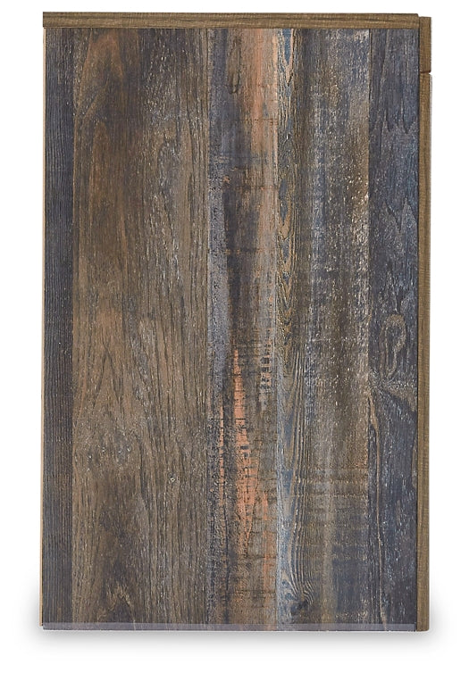 Drystan King Panel Bed with Under Bed Storage, Dresser, Mirror and Nightstand