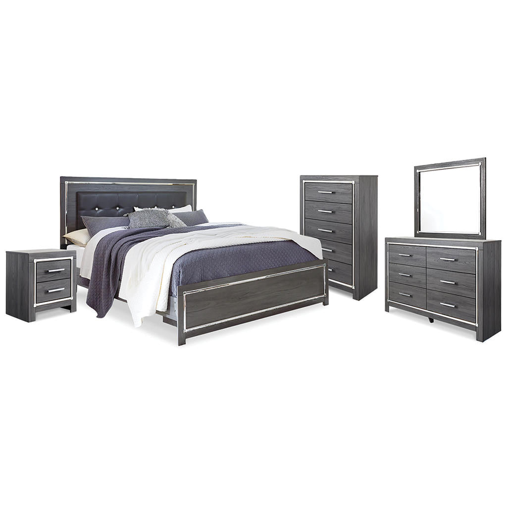 Lodanna King Upholstered Panel Bed, Dresser, Mirror, Chest and Nightstand Signature Design by Ashley® Uncategorized