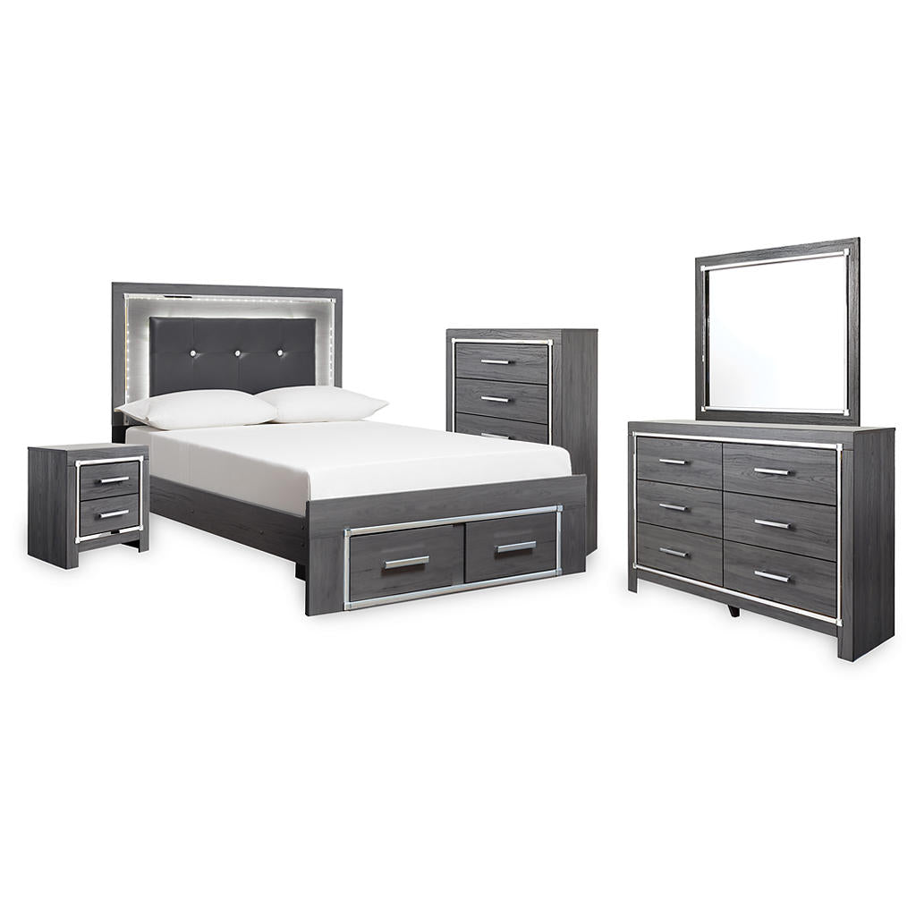 Lodanna Full Storage Bed, Dresser, Mirror, Chest and Nightstand Signature Design by Ashley® Uncategorized