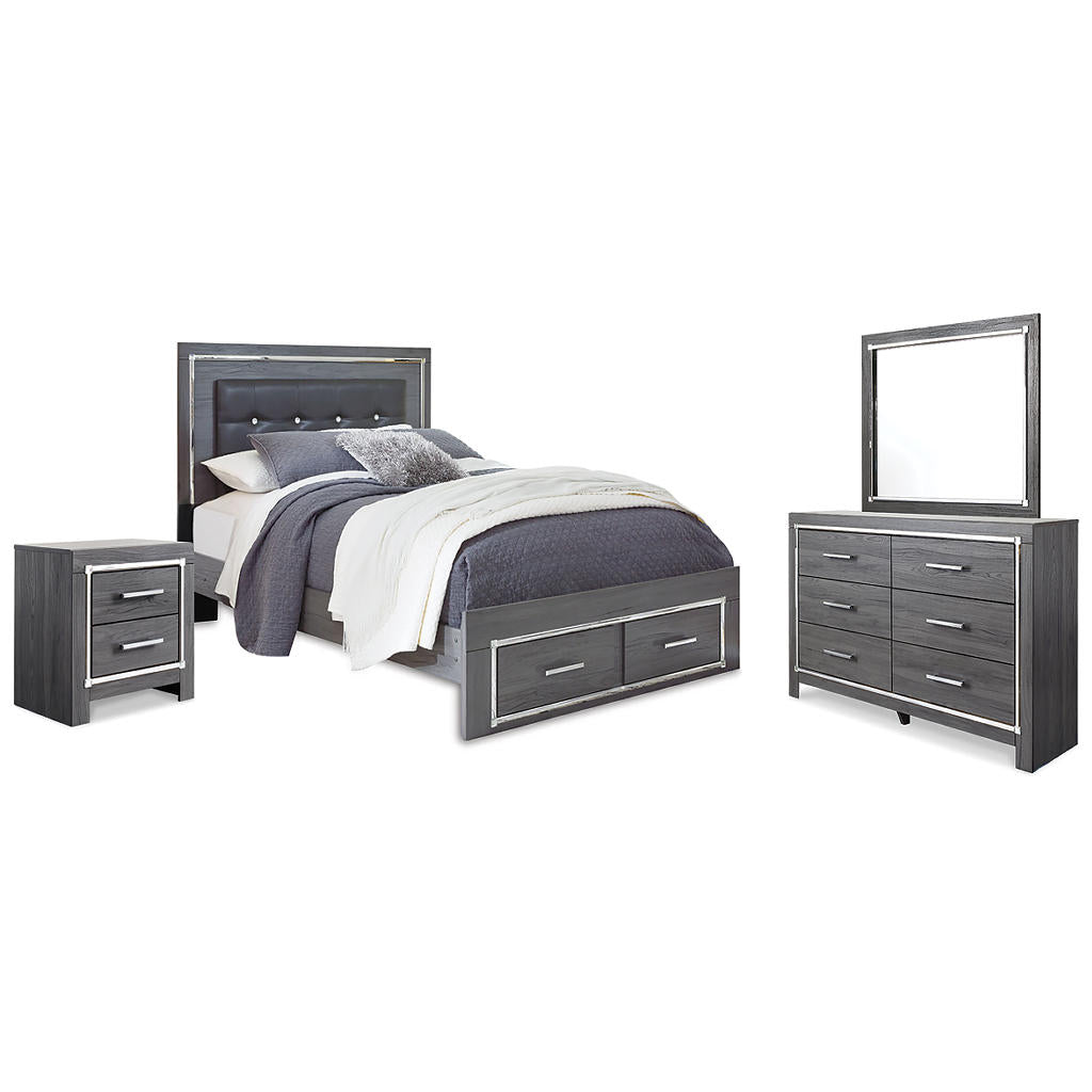 Lodanna Queen Upholstered Panel Storage Bed, Dresser, Mirror, and Nightstand Signature Design by Ashley® Uncategorized