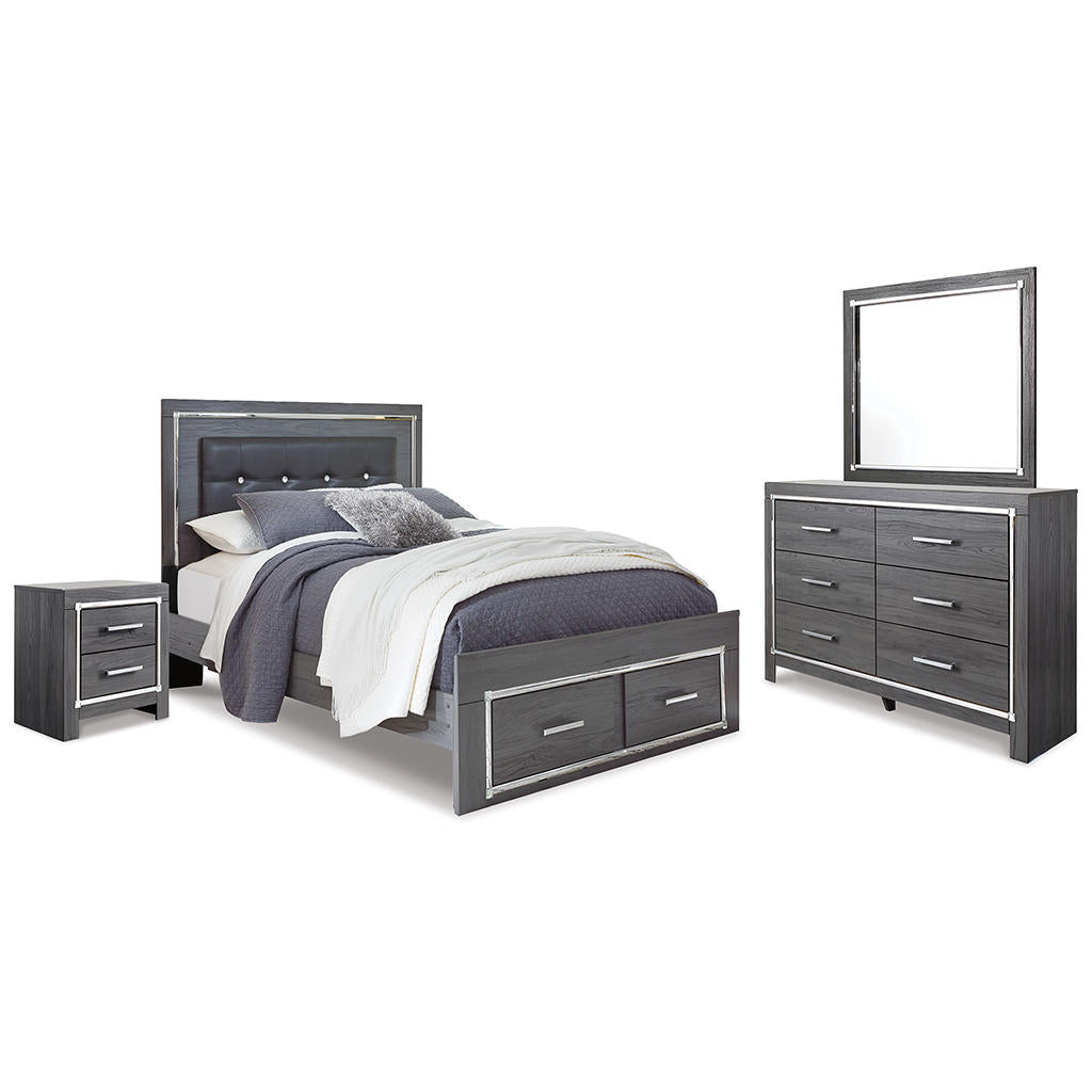 Lodanna Queen Storage Bed with Mirrored Dresser and Nightstand Signature Design by Ashley® Uncategorized