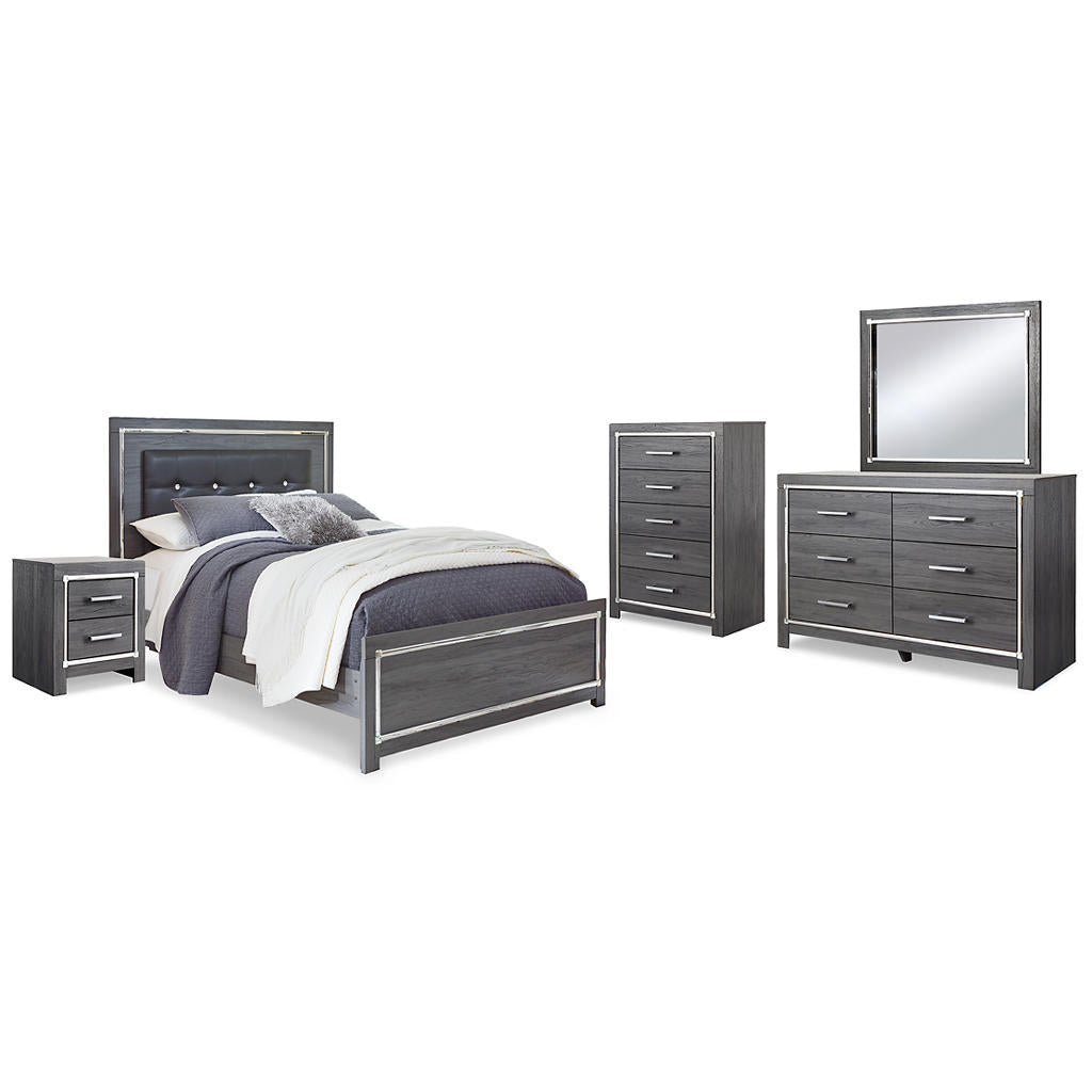 Lodanna Queen Bed, Dresser, Mirror, Chest and Nightstand — Gray Signature Design by Ashley® Uncategorized
