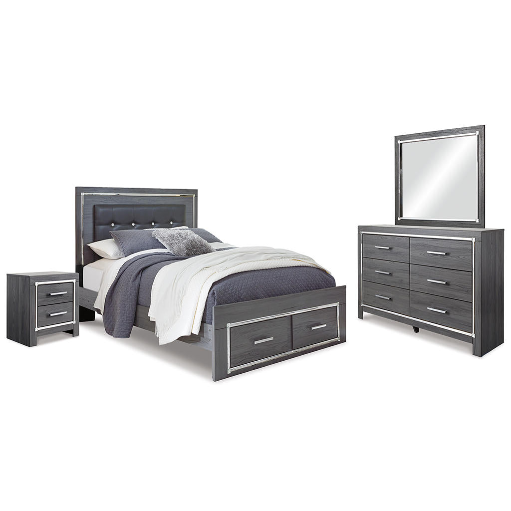 Lodanna Queen Storage Bed, Dresser, Mirror and 2 Nightstands Signature Design by Ashley® Uncategorized