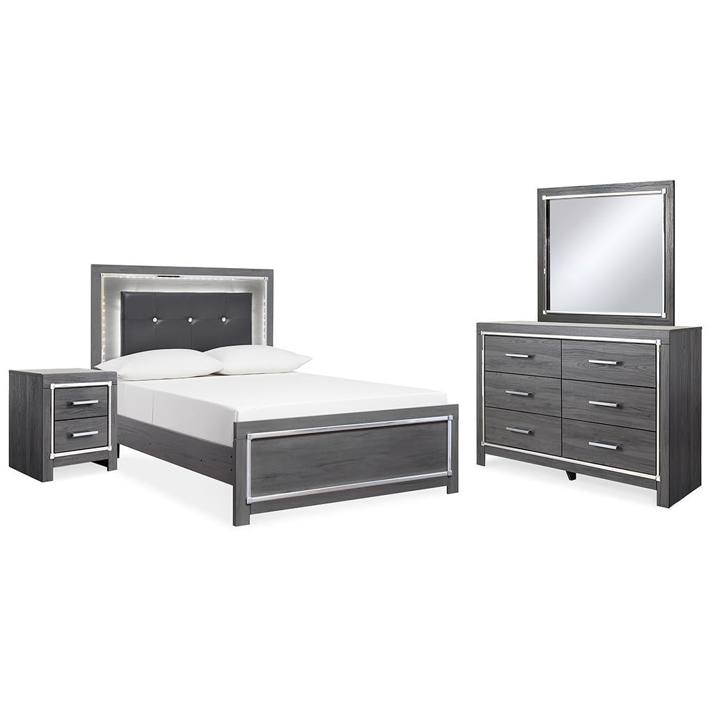 Lodanna Full Upholstered Panel Bed, Dresser, Mirror, Nightstand Signature Design by Ashley® Uncategorized