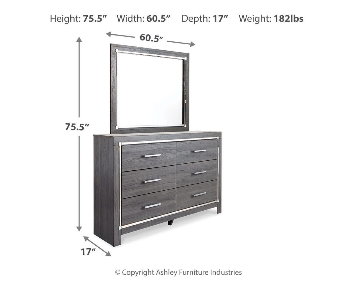 Lodanna Queen Upholstered Storage Bed, Dresser and Mirror Signature Design by Ashley® Bedroom