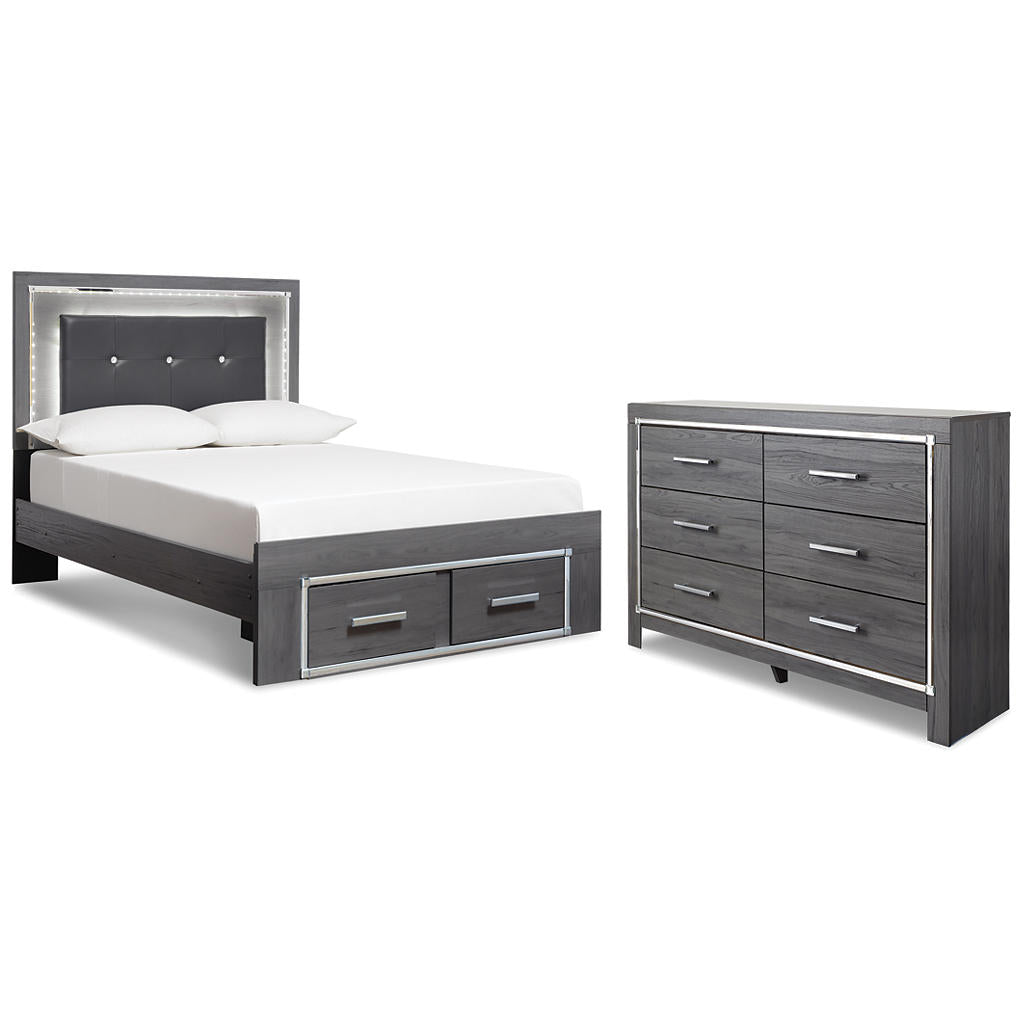 Lodanna Full Panel Storage Bed and Dresser Signature Design by Ashley® Uncategorized