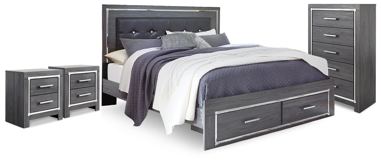 Lodanna King Storage Bed, Chest and 2 Nightstands — 4-Piece Signature Design by Ashley® Bedroom