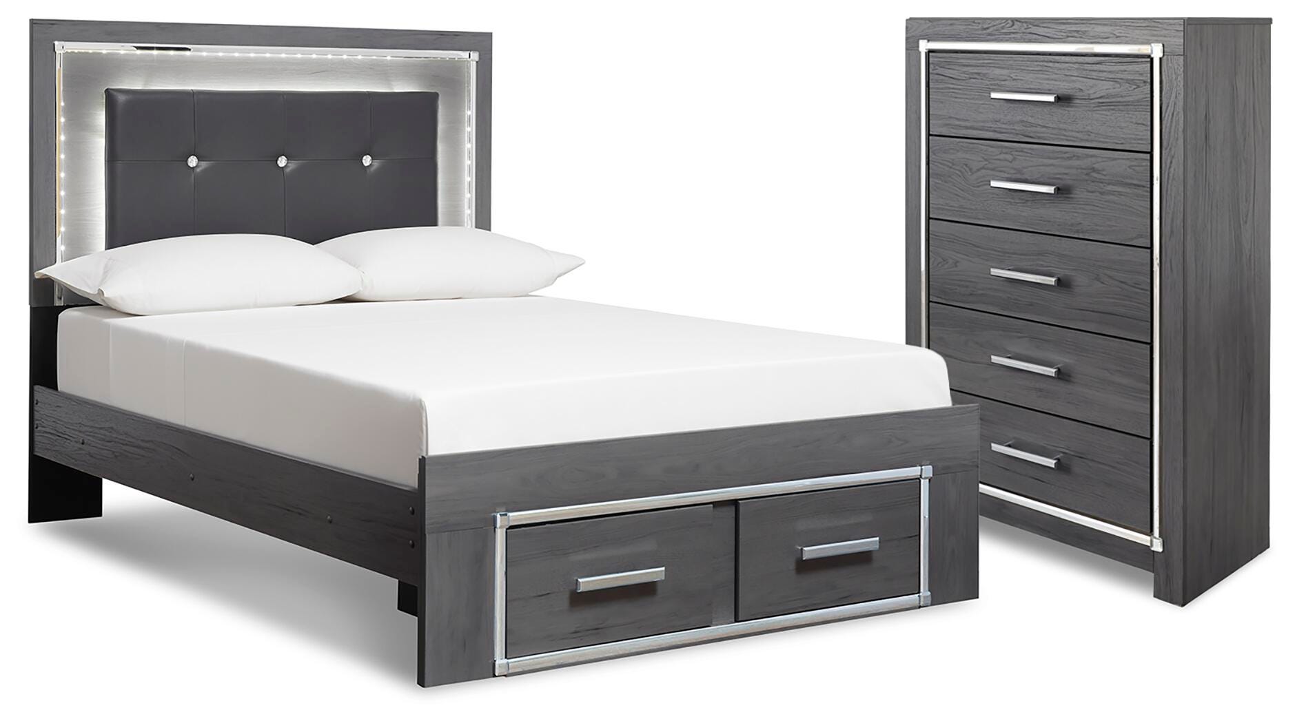 Lodanna Full Upholstered Storage Bed and Chest — 2-Piece Set Signature Design by Ashley® Bedroom