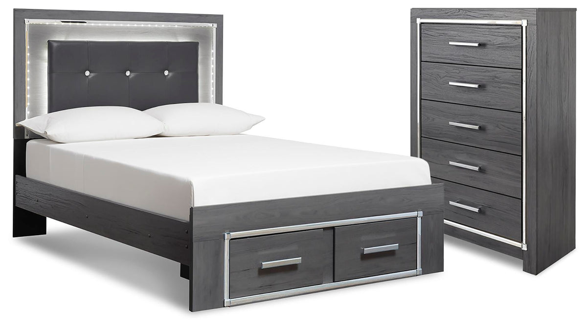 Lodanna Full Upholstered Storage Bed and Chest — 2-Piece Set Signature Design by Ashley® Bedroom