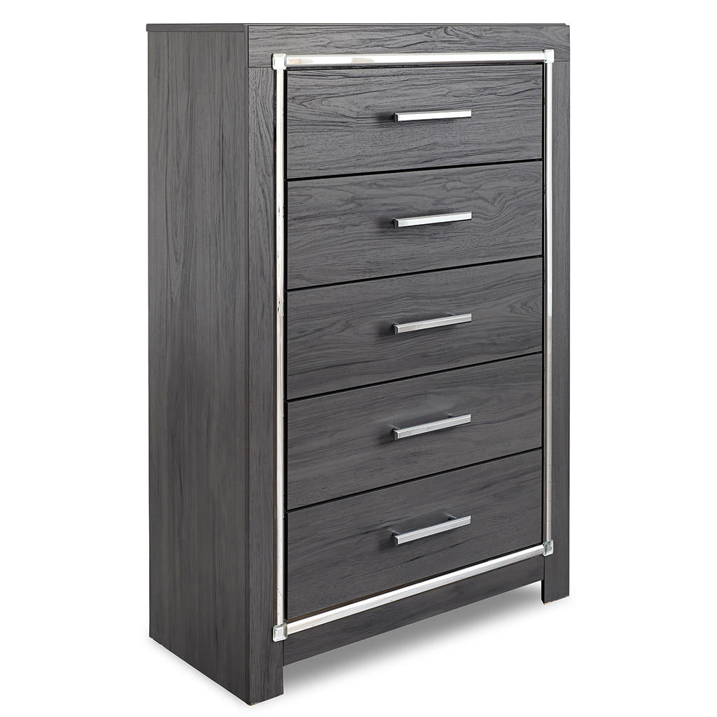 Lodanna King Upholstered Storage Bed Suite — Mirrored Dresser Set Signature Design by Ashley® Uncategorized