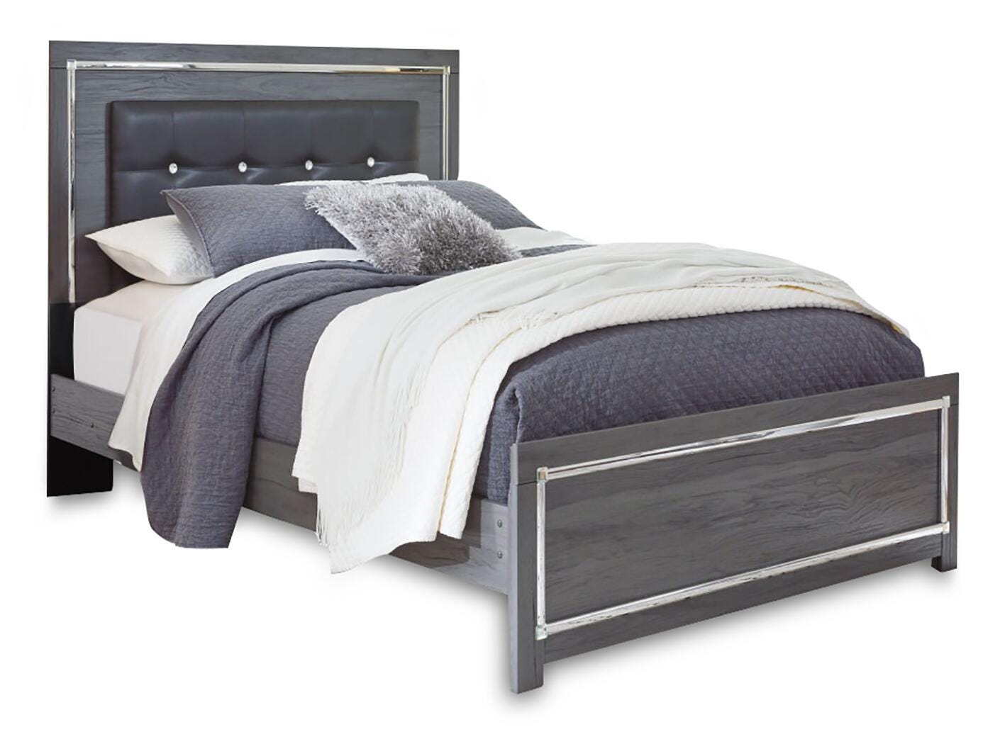 Lodanna Queen Upholstered Panel Bed, Dresser and Mirror Signature Design by Ashley® Bedroom