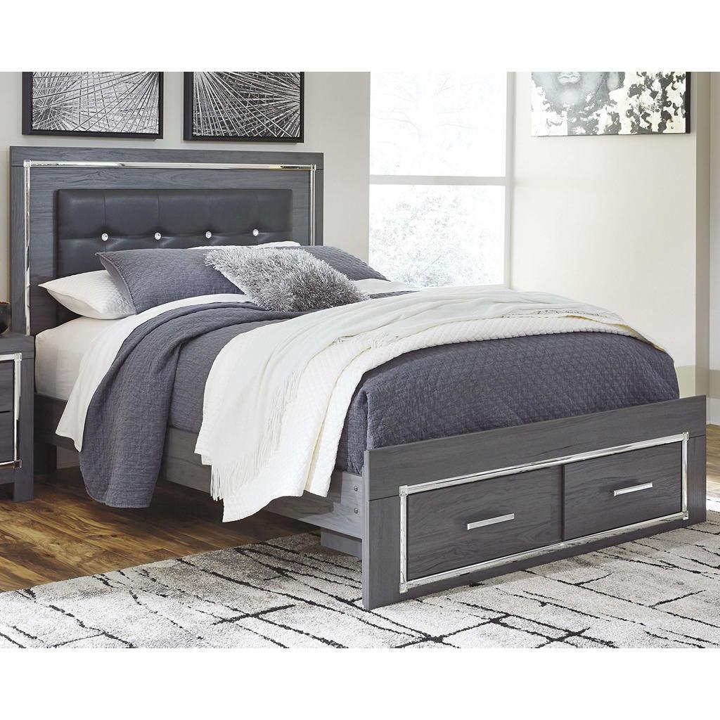 Lodanna Queen Storage Bed and Nightstand Set — Gray LED Pair Signature Design by Ashley® Uncategorized