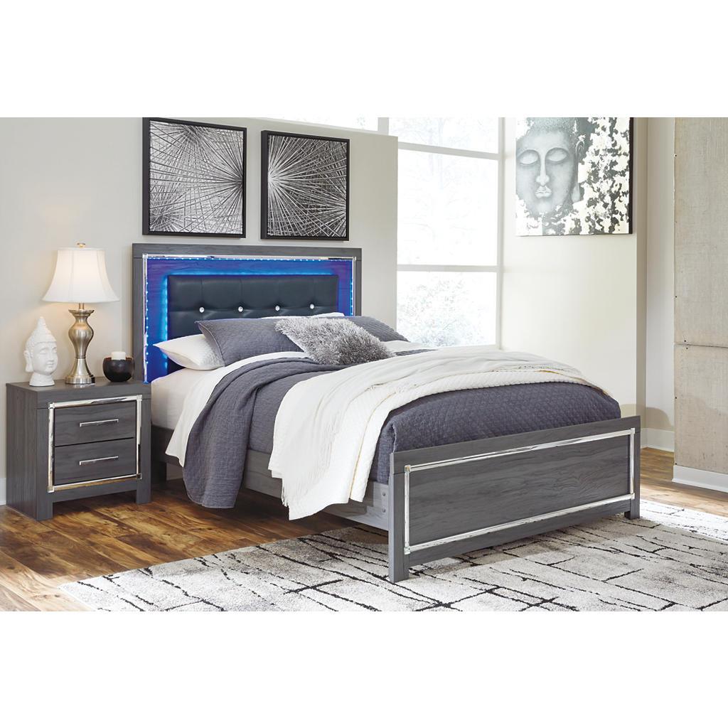 Lodanna Queen Panel Bed and Dresser Set — Gray LED Duo Signature Design by Ashley® Uncategorized