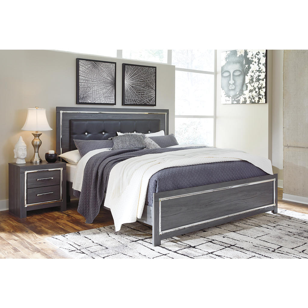 Lodanna King Upholstered Panel Bed, Dresser and Nightstand — Gray Signature Design by Ashley® Uncategorized